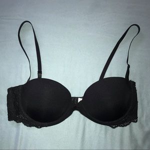 Calvin Klein Black Strapless Bra